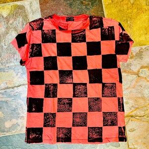 MOTHER checked cotton tee